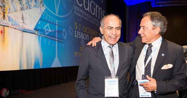Manuel Teixeira Veríssimo, vice-presidente da Comissão Organizadora local, com João Gorjão Clara.