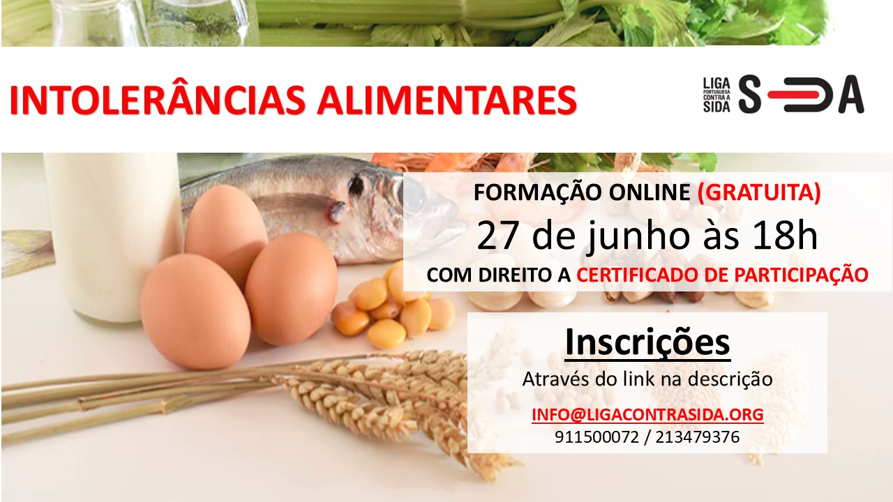 Webinar "Intolerâncias alimentares"
