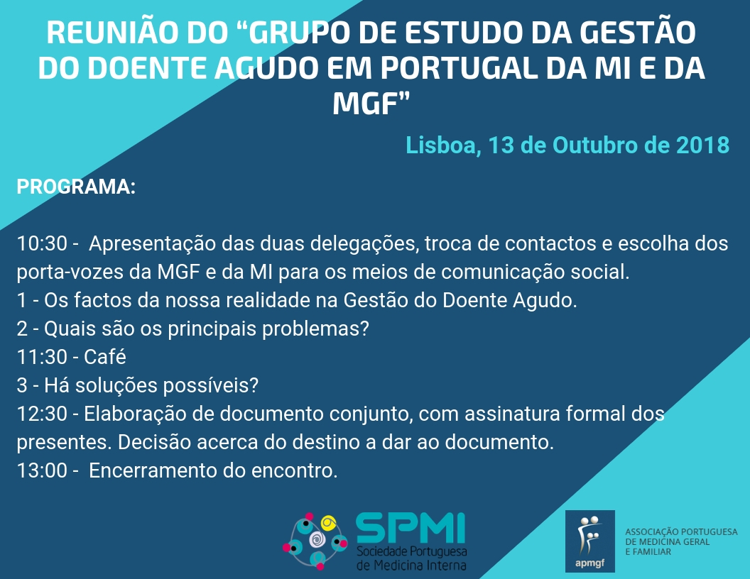 Grupo de Estudo da Gestão do Doente Agudo em Portugal da MI e da MGF