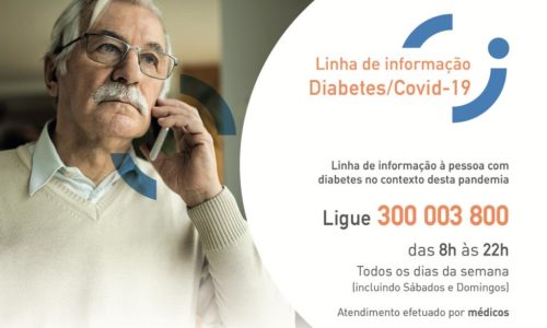 Covid-19 – Sociedades Médicas criam linha telefónica para diabéticos – 300 003 800 / 302 051 685