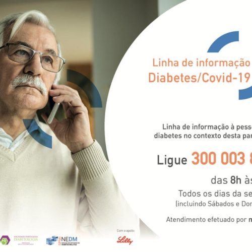 Covid-19 – Sociedades Médicas criam linha telefónica para diabéticos – 300 003 800 / 302 051 685
