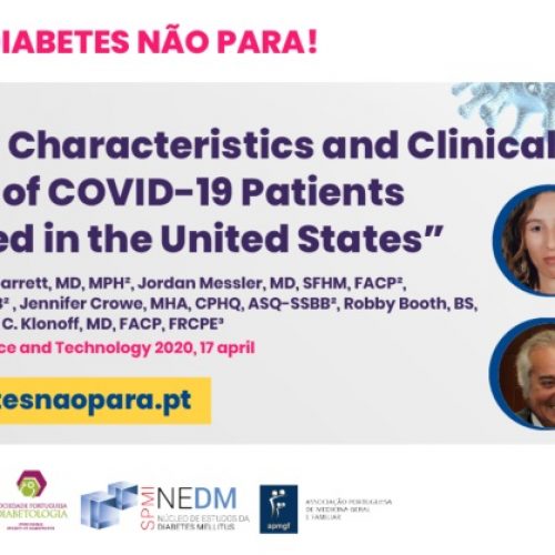 Webinar “Covid-19: A Diabetes não para” dia 28 de Maio