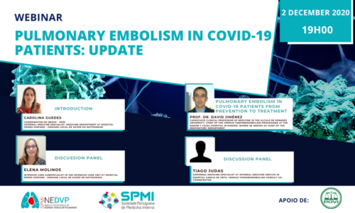 Webinar Pulmonary Embolism in COVID-19 patients: update 