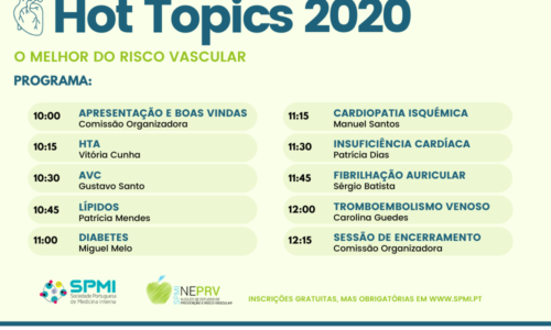 WEBINAR Hot Topics 2020 – O melhor do Risco Vascular