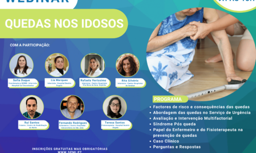 Webinar “Quedas nos Idosos” reflete desafios da especialidade