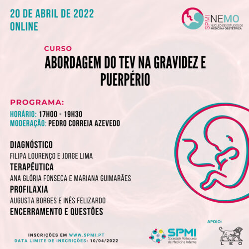 Curso Abordagem do TEV na Gravidez e Puerpério