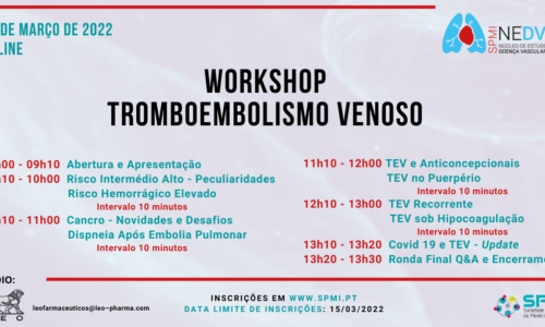 WORKSHOP TROMBOEMBOLISMO VENOSO