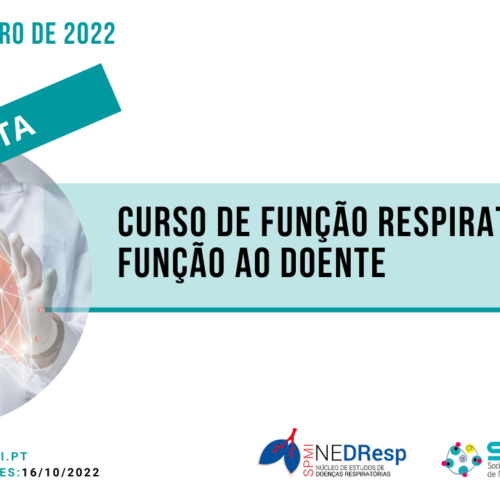 Curso de Função Respiratória – da função ao doente