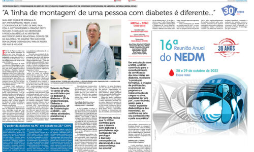 “A ‘linha de montagem’ de uma pessoa com diabetes é diferente…”