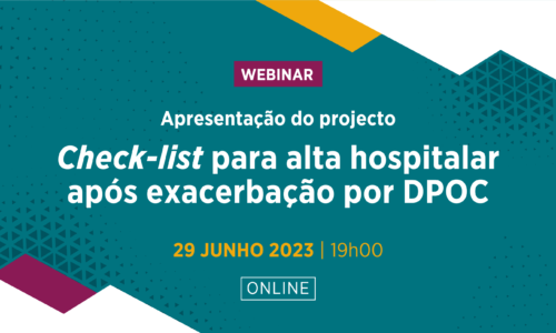 Webinar de lançamento da Check-list para alta hospitalar após exacerbação por DPOC