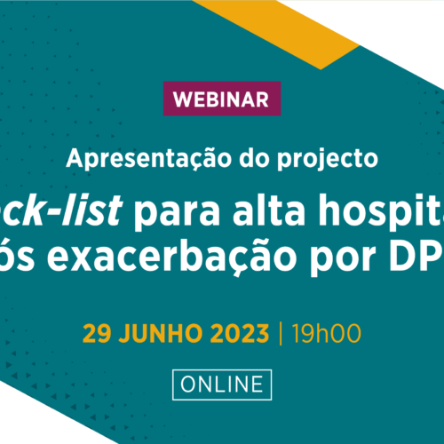 Webinar de lançamento da Check-list para alta hospitalar após exacerbação por DPOC