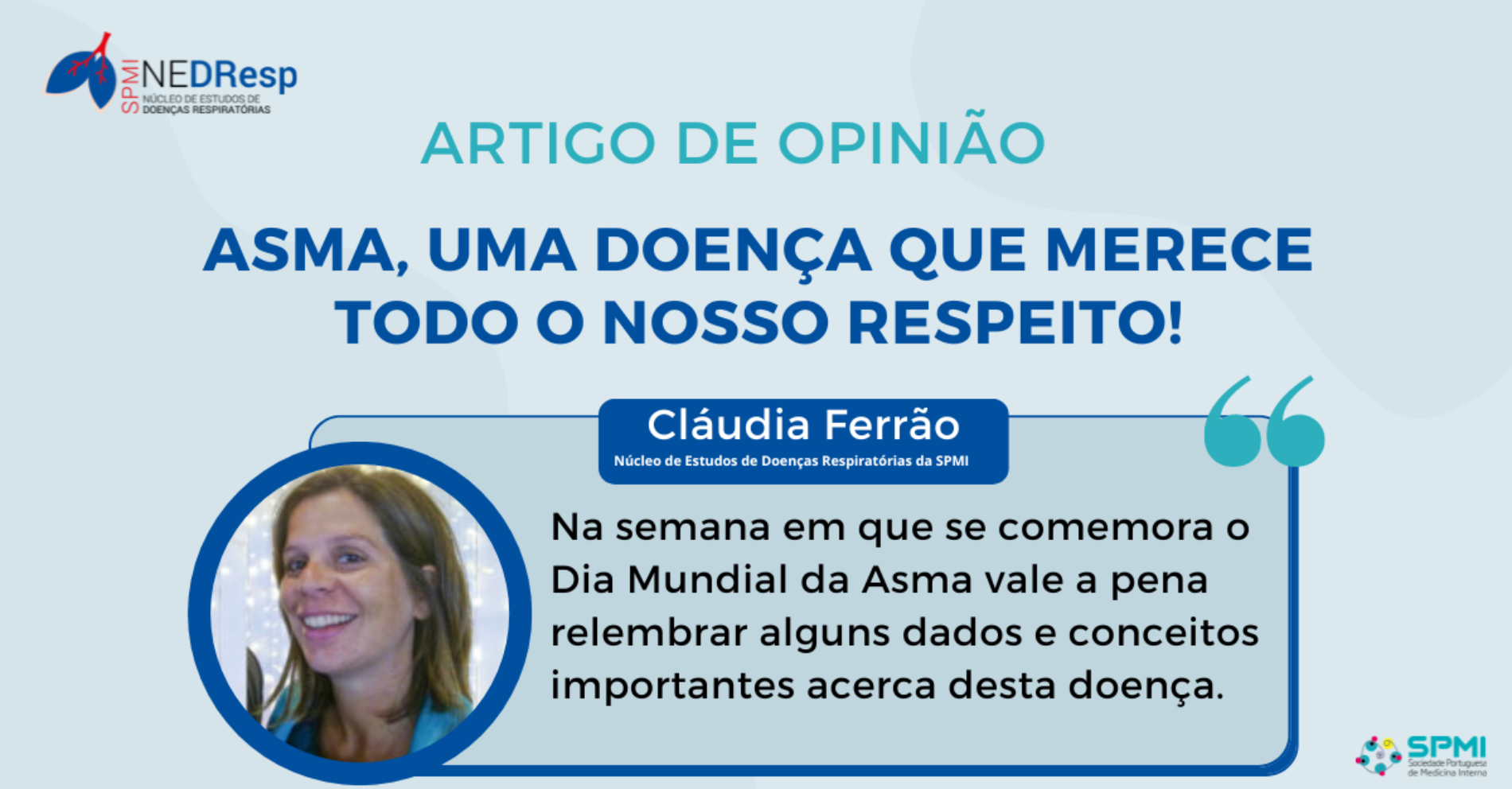 Asma, uma doença que merece todo o nosso respeito!