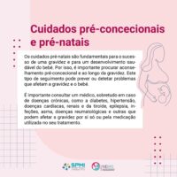 Cuidados Pré-Concecionais e pre natais do NEMO