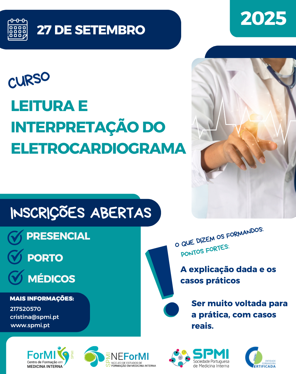 Leitura e Interpretação do Eletrocardiograma Leitura e Interpretação do Eletrocardiograma