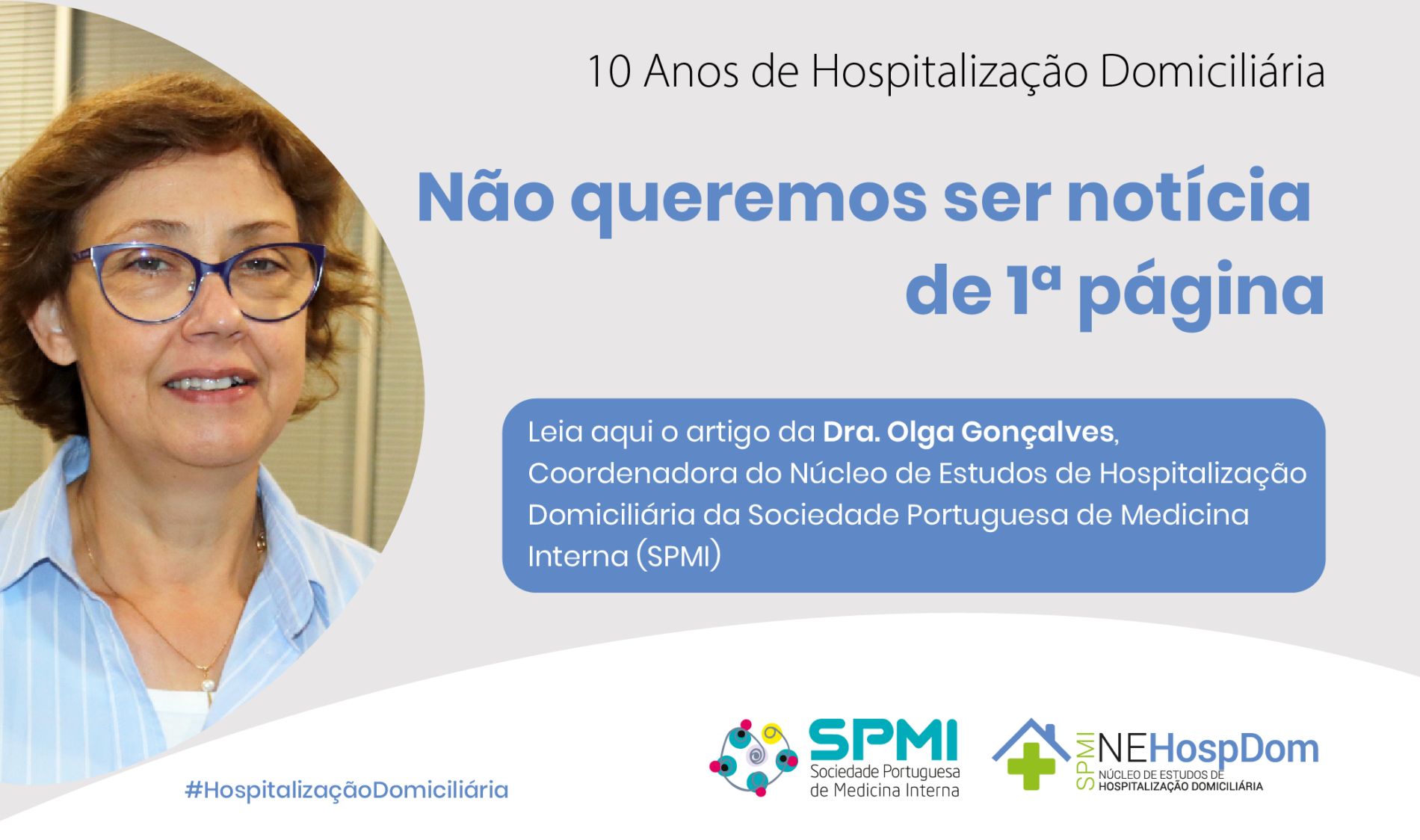 Não queremos ser notícia de primeira página