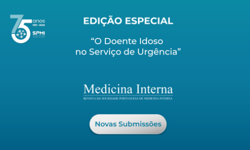 Submissões para a edição especial da Revista Portuguesa de Medicina Interna dedicada ao tema «O Doente Idoso no Serviço de Urgência»