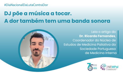DJ põe a música a tocar. A dor também tem uma banda sonora