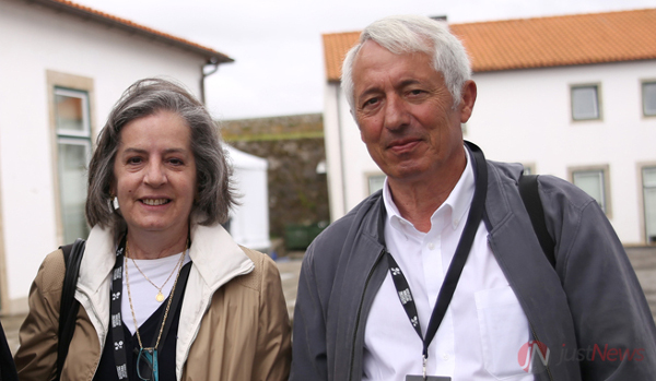 Margarida Bigotte com Álvaro Coelho, coordenador do NEDM, no 22º Congresso Nacional de Medicina Interna.