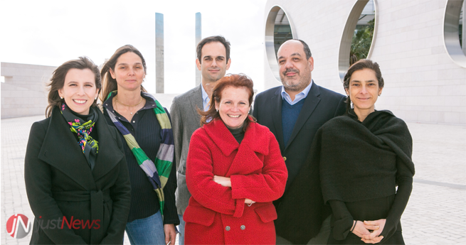 Alguns dos membros da Comissão Organizadora: Sara Castro, Heidi Gruner, Vita Pedro, Maria Francisca Moraes Fontes, António Marinho e Sofia Pinheiro.