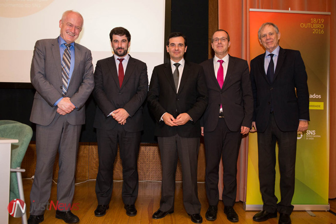 Josep Figueras, Tiago Brandão Rodrigues, Adalberto Campos Fernandes, Hans Kluge e Constantino Sakellarides.